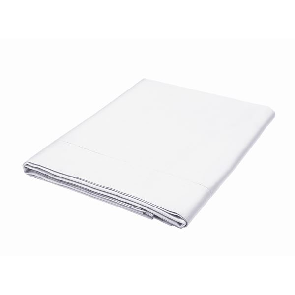 600TC Plain Dye Flat Sheet - White